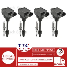 4pcs Ignition Coil and Spark Plug For 2018-2020 Toyota Camry 2.5L L4