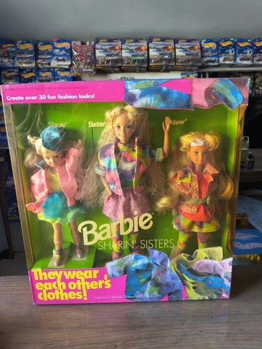 Vintage 1992 Barbie Sharin' Sisters Gift Set w Skipper & Stacie NIB Mattel 10143