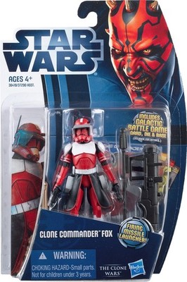 Star Wars The Clone Wars Clone Commander Fox CW18 3,75 Inch Actionfigur