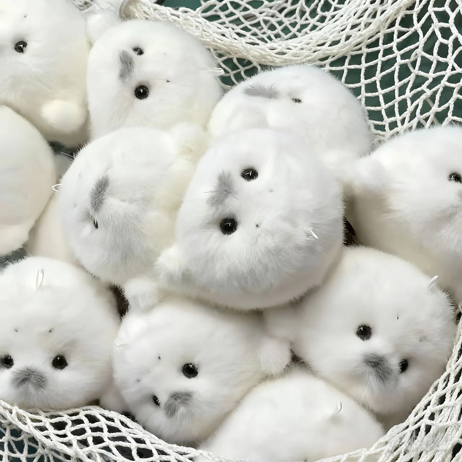 Cute Baby Seal Plush Toys, 12cm Realistic White Ocean Animal