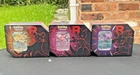 POKEMON TCG SCARLET & VIOLET DESTINED RIVALS TEAM ROCKET TINS ART SET US VERSION