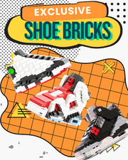 Custom Retro Sneaker Brick Building Set Multicolor Style DIY Block Puzzle Toys