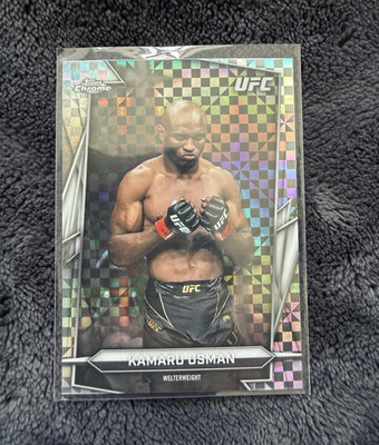 Topps Chrome UFC 2022 Kamaru Usman X-Fractor #27