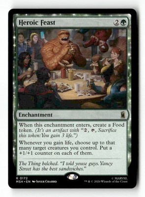 Heroic Feast 172 Rare MTG MSH NM