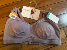 Warner’s Women Cloud 9 Wire Free Women Purple  Bra Size Large Style 1041 Conver