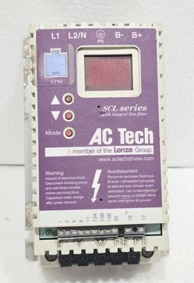 LENZE AC TECH SL205S 0,37KW 208/240V 1PH VARIABLE FREQUUNECY DRIVE 2021732