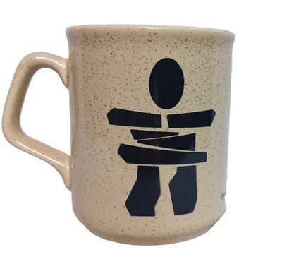 Inukshuk Coffee Cup Inuksuk Angud c Kaannk Tams England Stone Man Speckled Mug