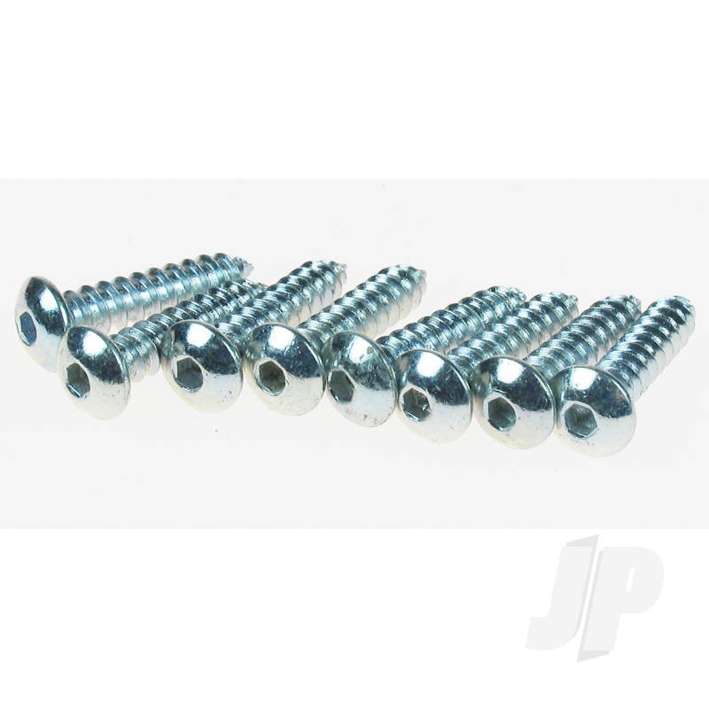 Dubro DB527 4"" x 1/2"" Button Head Screw (8pcs) Hardware for RC Model Aircraft