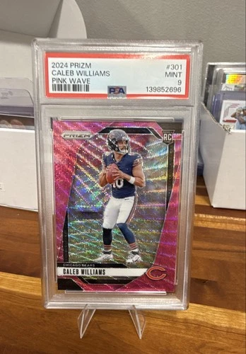 2024 Panini Prizm - Rookies Caleb Williams #301 Pink Wave Prizm (RC)