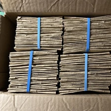 100 Clean Toilet Paper Rolls For Crafts Flattened Tubes