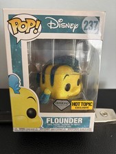Funko Pop Disney Little Mermaid Flounder Diamond Hot Topic Exclusive