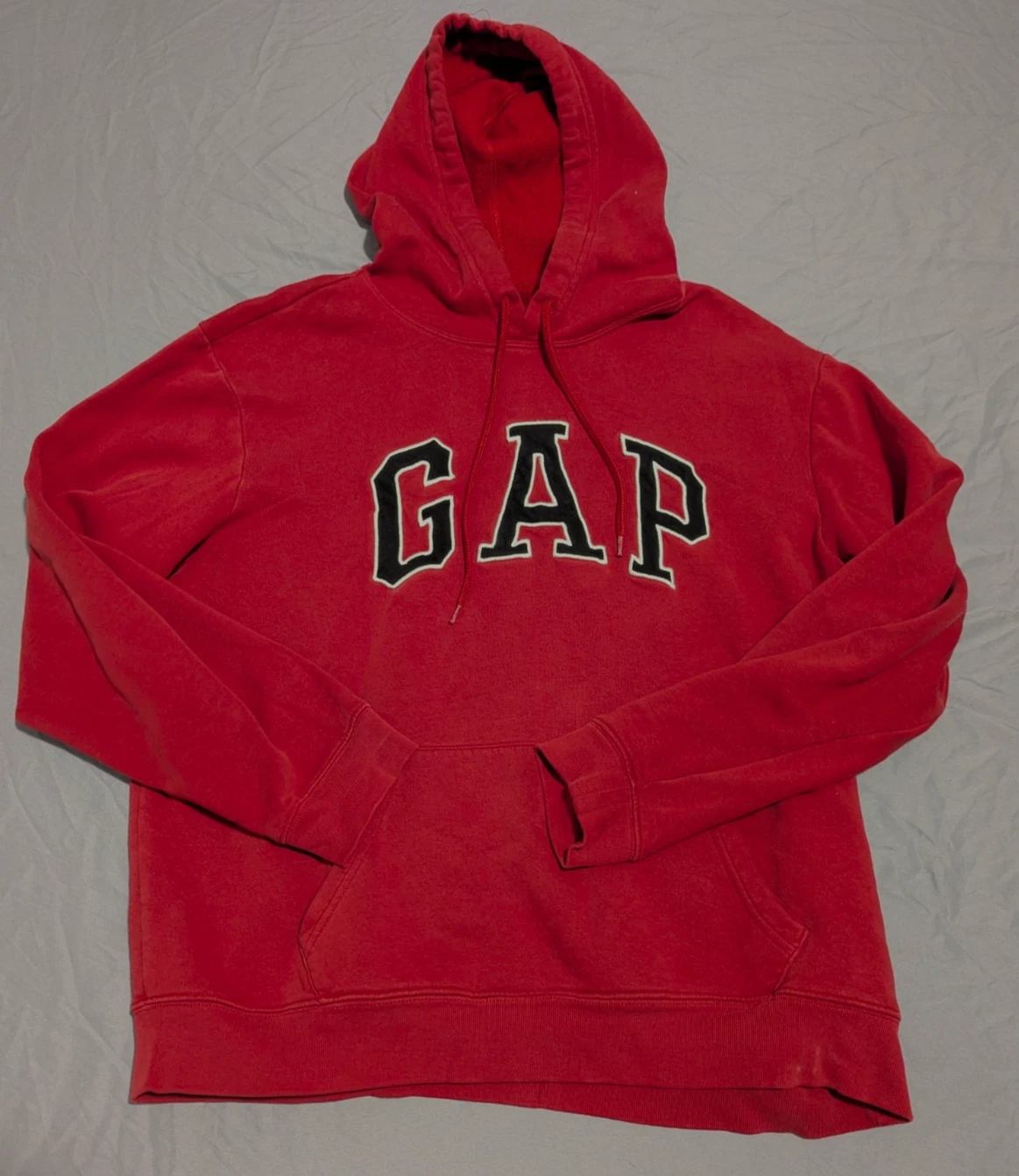 VINTAGE Y2k | GAP Arch Logo Thermal Hoodie Sweater sz L