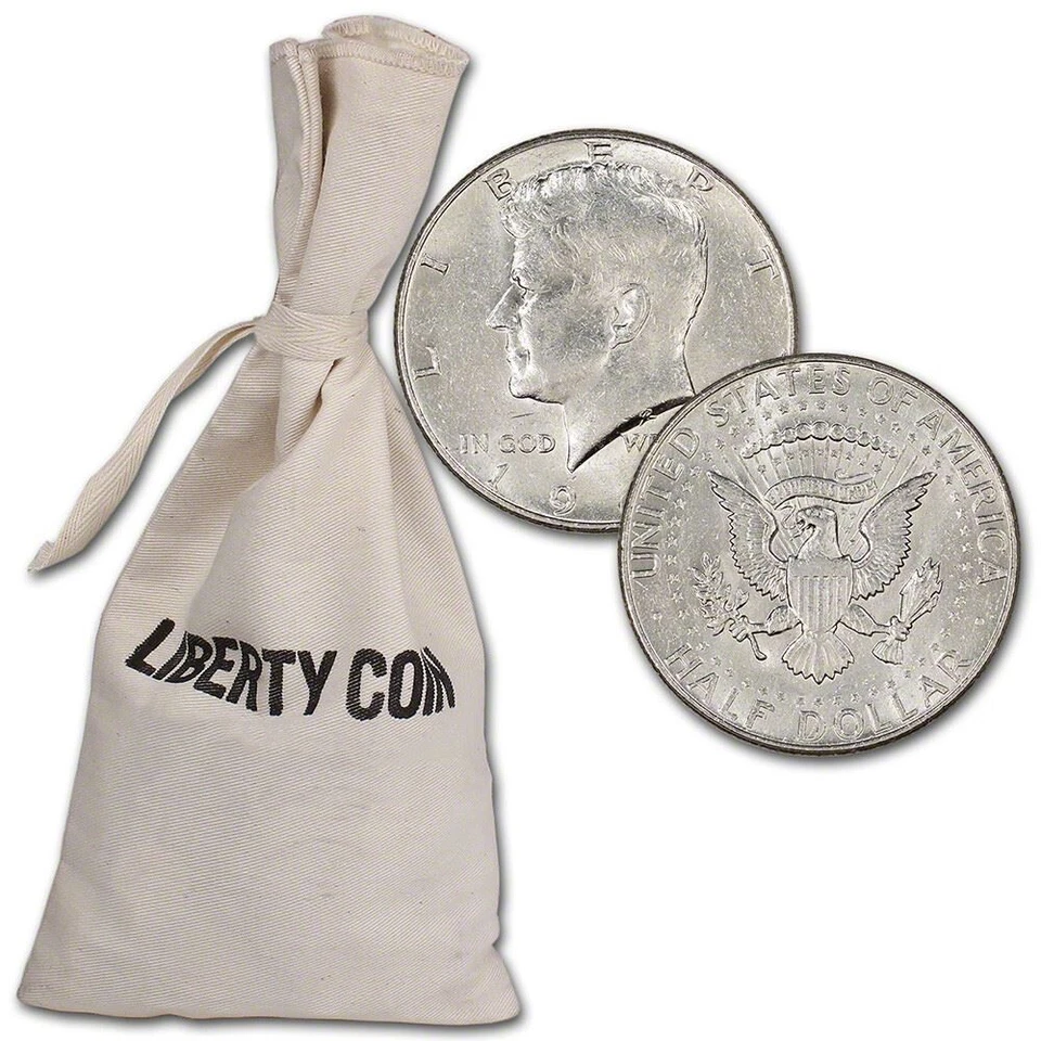 90% Silver 1964 Kennedy Half Dollars - $100 Face Value Bag