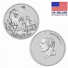 2026 Australia 1oz Silver Lunar Year of Horse BU Coin US Seller
