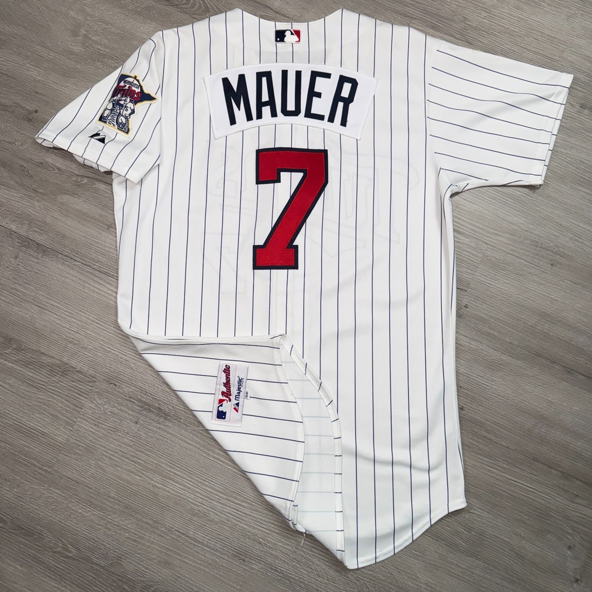 JOE MAUER Minnesota Twins Authentic Jersey 44 Large Majestic