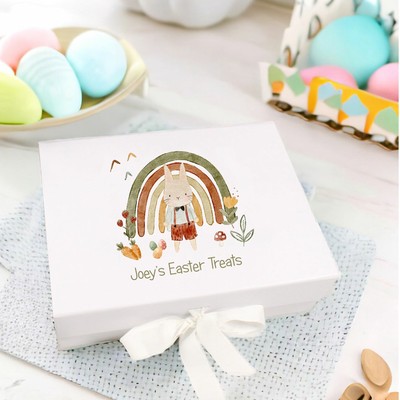 Personalisierte Regenbogen Ostern Leckerli Box