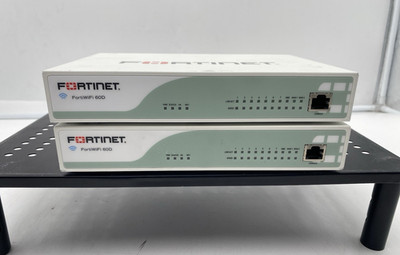 Lot of 2 Fortinet FortiGate 60D FG-60D Firewall Security Appliance