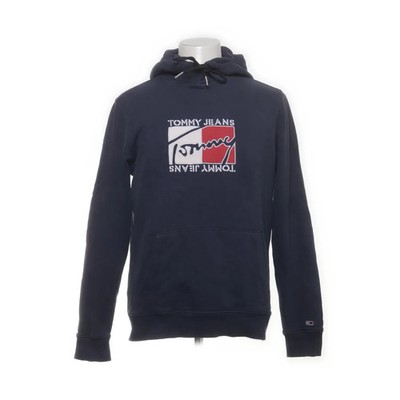 Tommy Hilfiger Jeans, Kapuzenpullover, Größe: M, Blau, Print, Sweat, Herren #Qpz