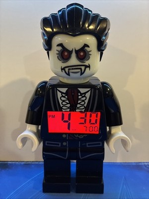 LEGO MONSTER FIGHTERS ALARM CLOCK- DRACULA VAMPIRE -TESTED & WORKING