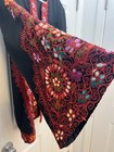 *NEW* VINTAGE ELABORATELY EMBROIDERED WOMEN'S BLACK JACKET US 12 — photo 5