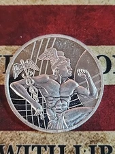 MERCURY 1 oz. Bullion BU Round, In Vinyl Flip