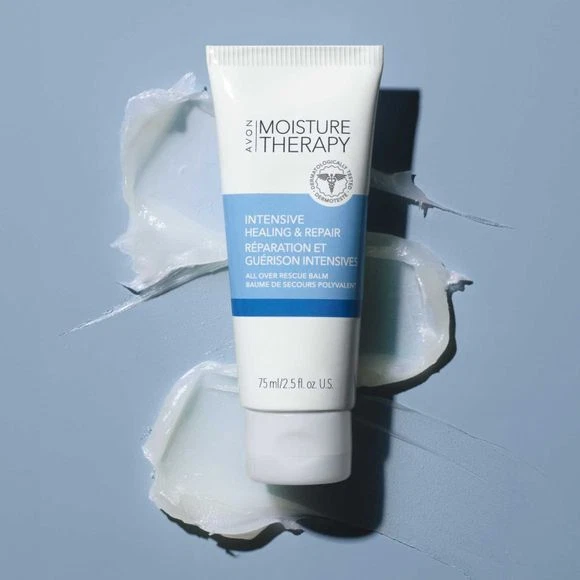 BÁLSAMO DE RESCATE AVON TERAPIA HIDRATANTE CURACIÓN INTENSIVA Y REPARACIÓN EN TODAS PARTES 2.5FLOZ Foto 2 de 3