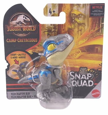 Jurassic World Camp Cretaceous Snap Squad Figure, Velociraptor Blue(Blue/Silver) 887961879919 | eBay