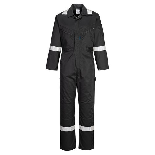 Portwest Iona Coverall Overall Reflective Knee Pad Pockets Work Safety F813 UK - Picture 7 of 14