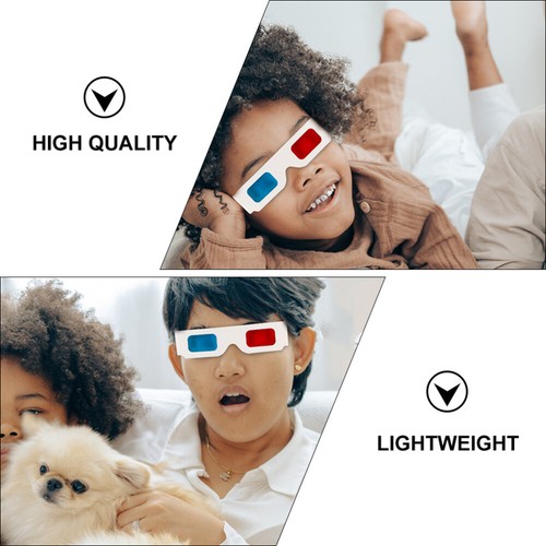 3 Count Videobrille Anaglyph 3D-Filmbrille Doofe Rahmen Kind - Bild 9 von 12