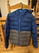 Under Armour Youth Large Storm Pronto Puffer Jacket Coat Hooded Blue