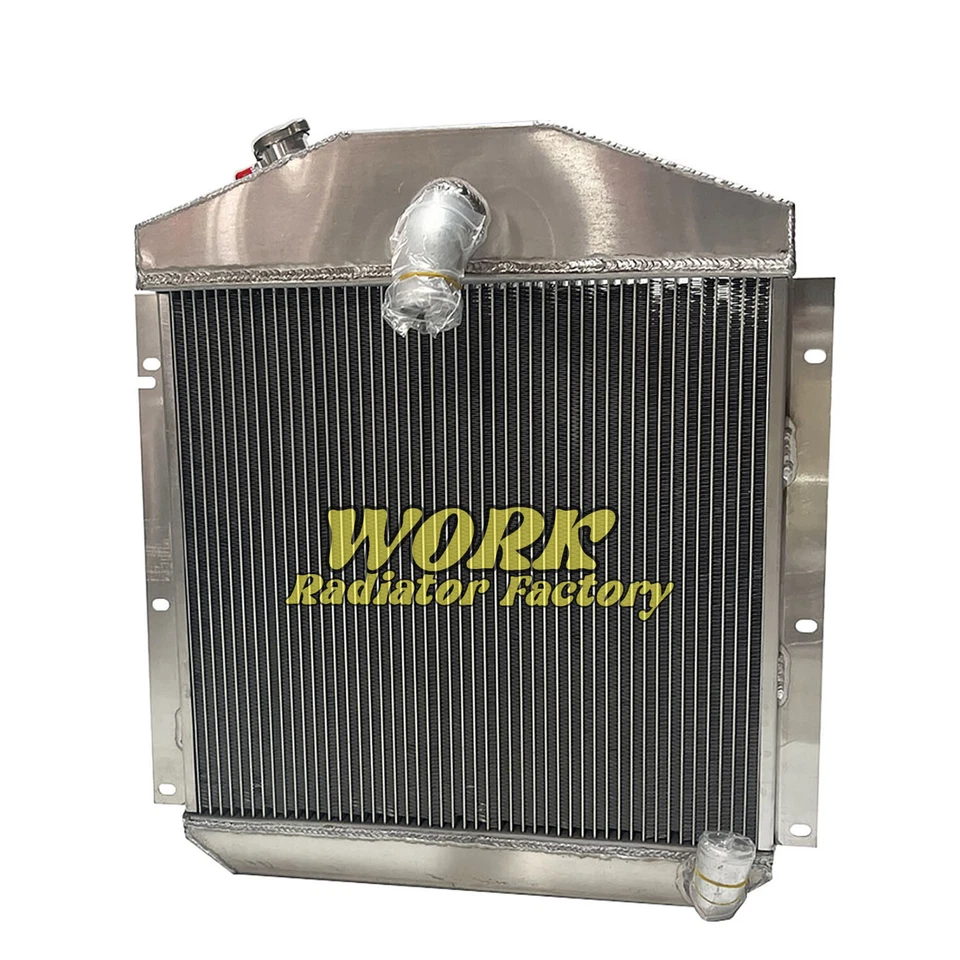 Radiador de aluminio para 1947-1949Plymouth Chrysler P15 Deluxe 3.6 4.1 5.3 L6 V8 Foto 2 de 4
