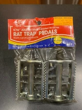 Vintage Rat Trap pedals 9/16" NOS New In Package!