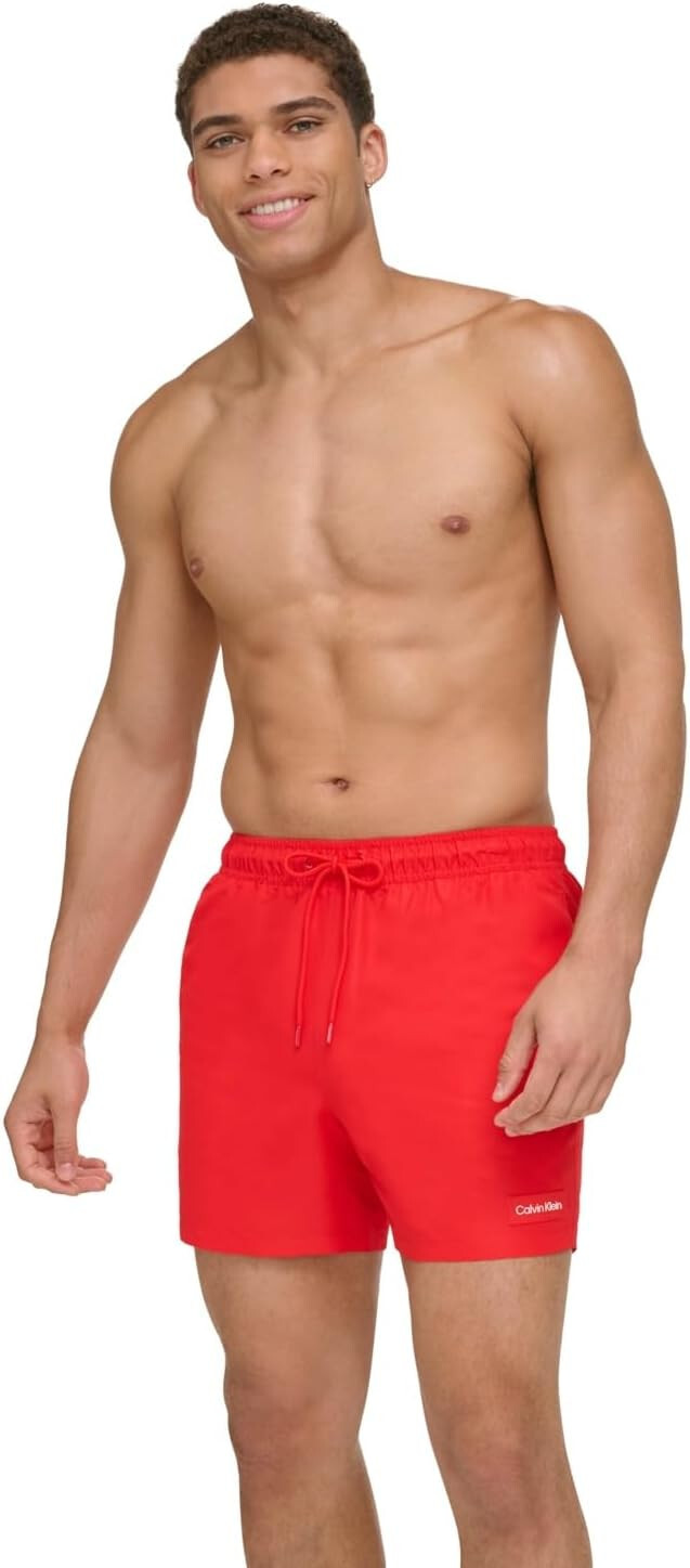 Мужские плавки Calvin Klein Regular fit Красный однотонный Sz-XXL 5590₽