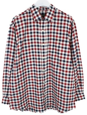 Camisa ORVIS Para Hombre XL Oversized Cuello Amplio Diseño A Cuadros De Franela - Imagen 1 de 4