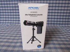 Apexel 36x Telephoto Lens Kit Tripod for Smartphone New Open Box FREE SHIP.