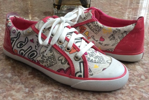 pink coach shoes