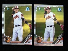 2019 Bowman Chrome Draft JOEY ORTIZ 1st Rookie REFRACTOR 2 Card RC SP Lot JOSEPH
