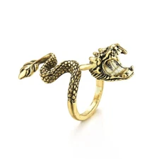 Vintage Dragon, Snake Shaped Cigarette Holder Ring Smoking Gadget Unique Fashion