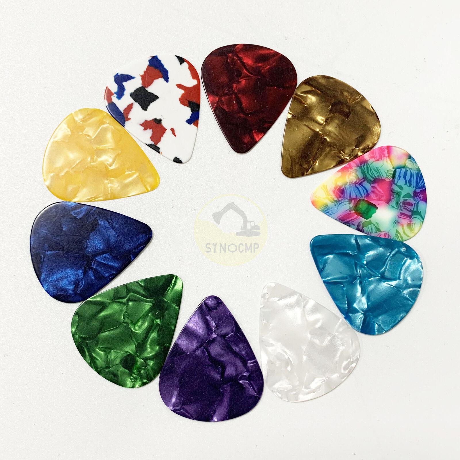 10X Acoustic Bulk Guitar Picks Plectrum Celluloid Electric Smooth 0.50