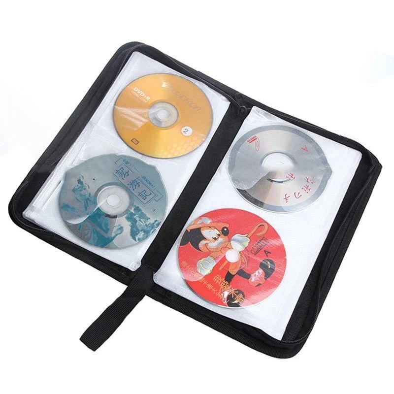 80 40 DVD CD DISC Holder Oxford Storage Case Folder Wallet Carry Bag Organizer - image 3 of 4