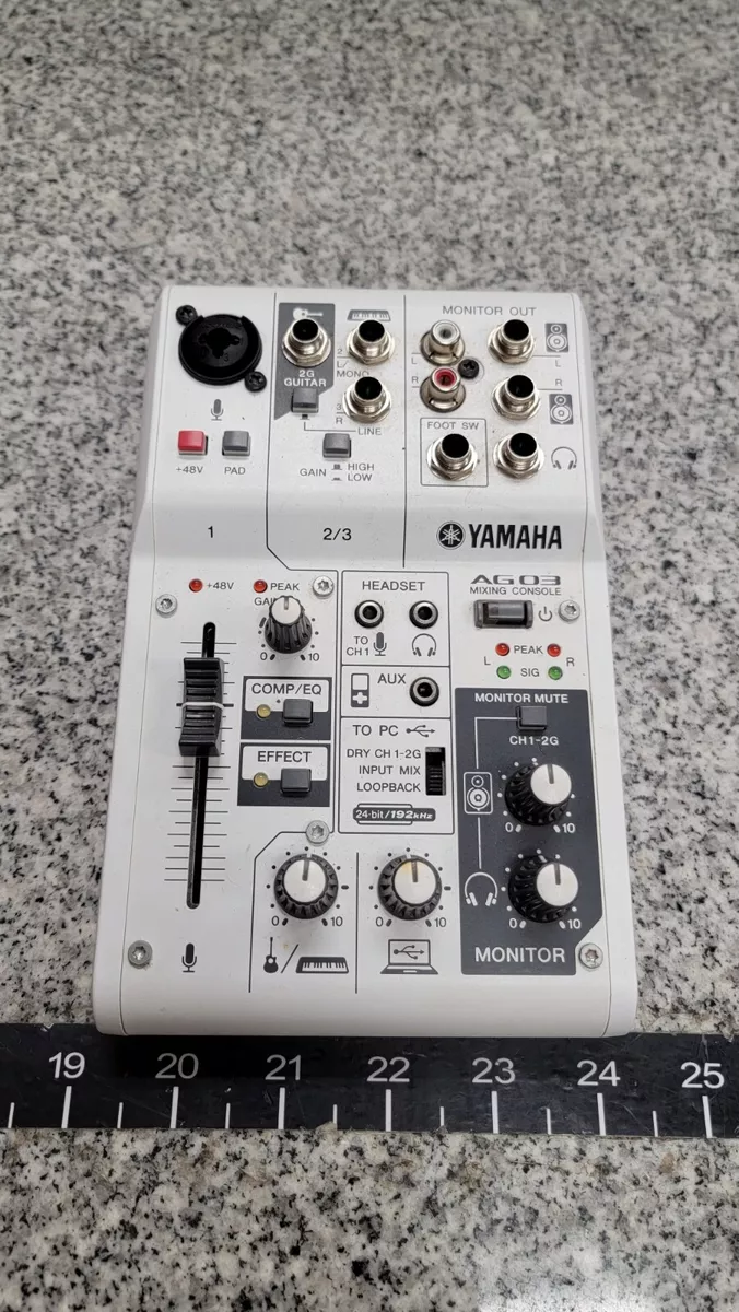 Yamaha AG03 3-Channel Mixer USB Interface For IOS MAC PC a-x | eBay