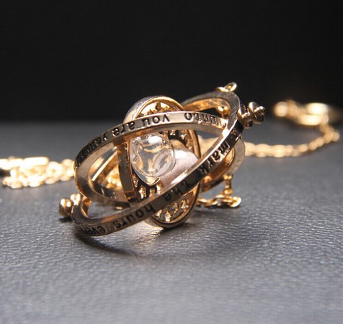 1 Stck. zufällige Harry Potter Time Turner Hermine Granger Halskette Spins Sanduhr UK - Bild 3 von 3