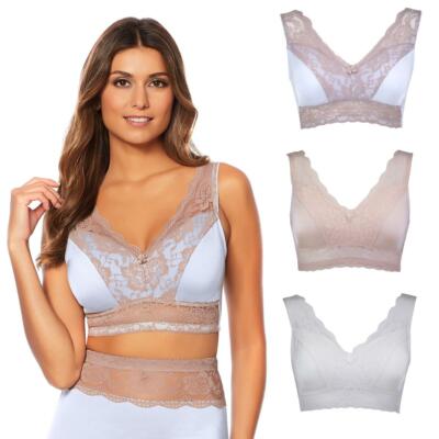 Rhonda Shear 3-pack Pin Up Bra Set in Lights 622-357, Size 1X