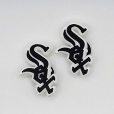MLB Chicago White Sox Baseball Team For Crocs Shoe Charms Jibbitz - 2 Pieces