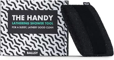 Ballsy Handy Shower Tool Sponge for Generating Extra Suds, with Gently Exfoliati