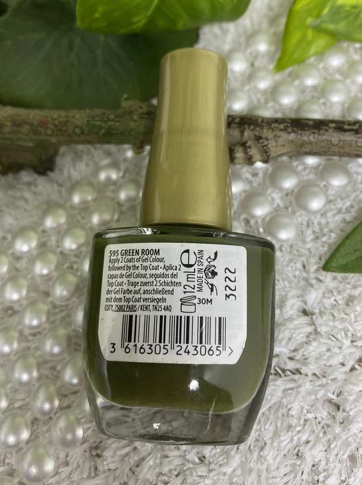 Max Factor Nailfinity Gel Colour Nagellack 595 Green Room moos grün 12ml - Bild 4 von 4