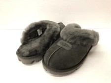 UGG COQUETTE WOMEN SLIPPERS SUEDE BLACK OLIVE US 12/UK 10 /EU 43