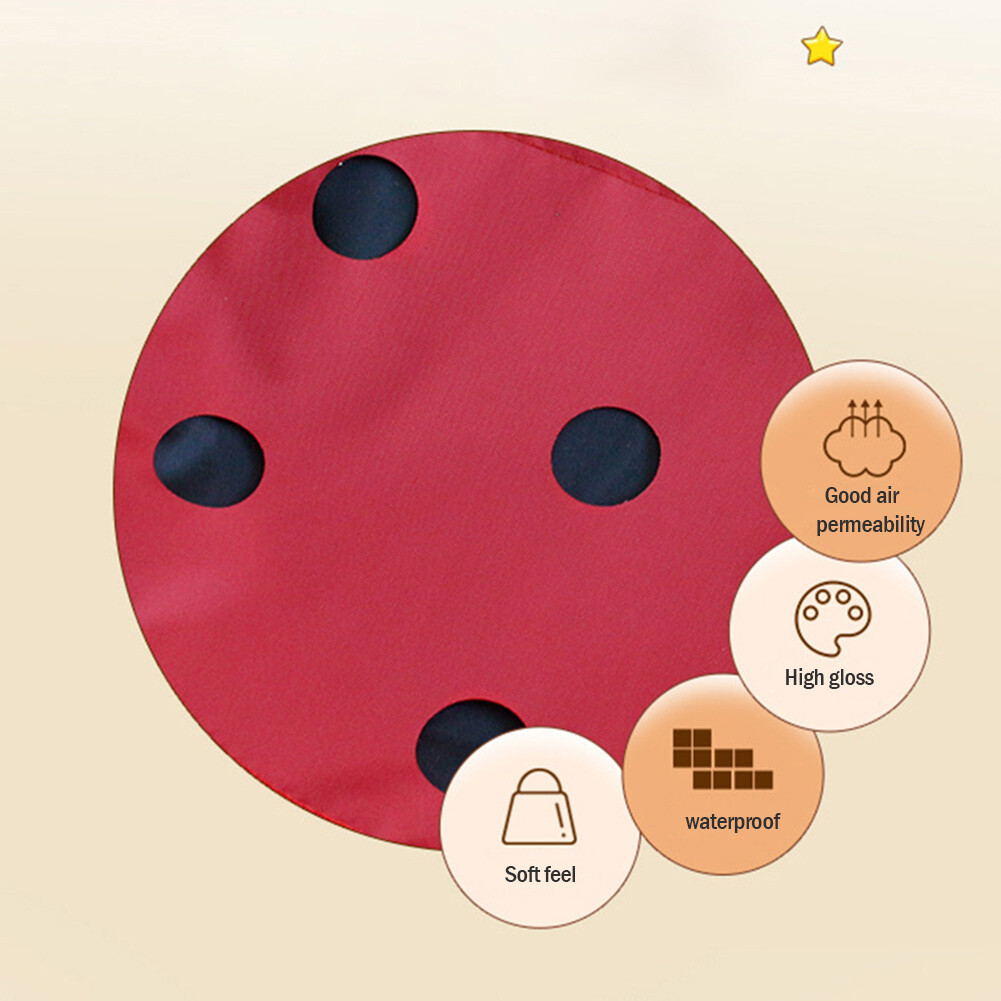 Cartoon Sand Free Mesh Bag Portable Toys Storage Bag Beach Net Bag (Red