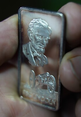 1974 Abe Lincoln Our Greatest Americans Hamilton Mint 1 oz .999