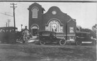 RPPC,  CHURCH~Jesus Image~Ladies  EARLY CARS~BUS Or TROLLEY 1904~1920's Postcard — photo 1